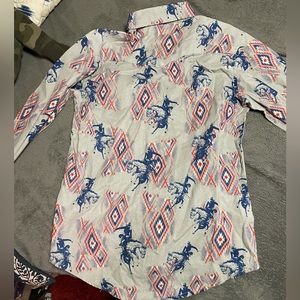 Boys Wrangler long sleeve button up!!!